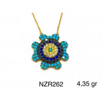Silver    necklace    with    pendant                                     NZR262-925K