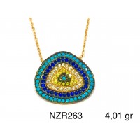 Silver    necklace    with    pendant                                     NZR263-925K