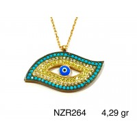 Silver    necklace    with    pendant                                     NZR264-925K