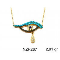 Silver    necklace    with    pendant                                     NZR267-925K