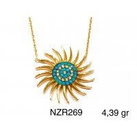 Silver    necklace    with    pendant                                     NZR269-925K