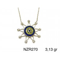 Silver    necklace    with    pendant                                     NZR270-925K
