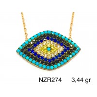 Silver    necklace    with    pendant                                     NZR274-925K