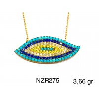 Silver    necklace    with    pendant                                     NZR275-925K