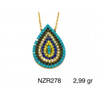 Silver    necklace    with    pendant                                     NZR278-925K