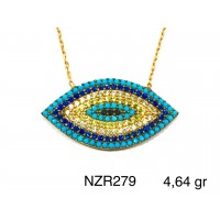 Silver    necklace    with    pendant                                     NZR279-925K
