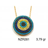 Silver    necklace    with    pendant                                     NZR281-925K