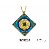 Silver    necklace    with    pendant                                     NZR284-925K