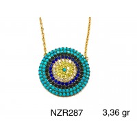 Silver    necklace    with    pendant                                     NZR287-925K