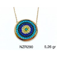 Silver    necklace    with    pendant                                     NZR290-925K
