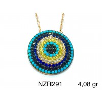 Silver    necklace    with    pendant                                     NZR291-925K