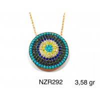 Silver    necklace    with    pendant                                     NZR292-925K