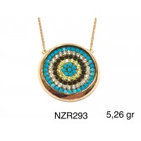 Silver    necklace    with    pendant                                     NZR293-925K