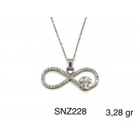 Silver    necklace    with    pendant                                     SNZ228-925K