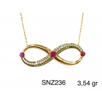 Silver    necklace    with    pendant                                     SNZ236-925K