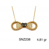 Silver    necklace    with    pendant                                     SNZ238-925K