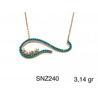 Silver    necklace    with    pendant                                     SNZ240-925K