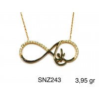 Silver    necklace    with    pendant                                     SNZ243-925K