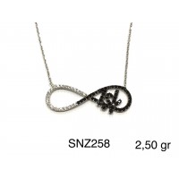 Silver    necklace    with    pendant                                     SNZ258-925K