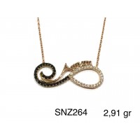 Silver    necklace    with    pendant                                     SNZ264-925K