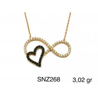 Silver    necklace    with    pendant                                     SNZ268-925K