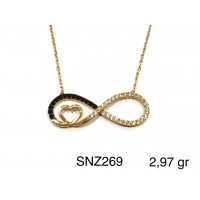 Silver    necklace    with    pendant                                     SNZ269-925K