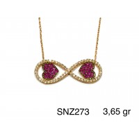 Silver    necklace    with    pendant                                     SNZ273-925K