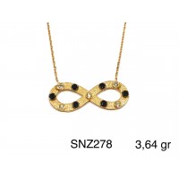 Silver    necklace    with    pendant                                     SNZ278-925K