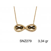 Silver    necklace    with    pendant                                     SNZ279-925K