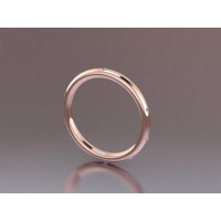  Silver 2mm Memory Ring with stone NS1003