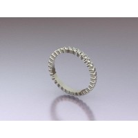  14K Gold 2mm Memory Ring with stone 1,89 gr 