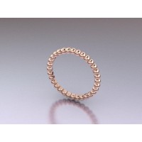  14K Gold 2mm Memory Ring with stone 1,96 gr 
