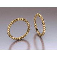  14K Gold 2mm Memory Ring with stone 1,96 gr 