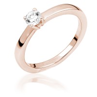  14K Rose Gold Engagement  Ring with diamond 0,5 ct