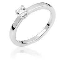 14K White Gold Engagement  Ring with diamond 0,5 ct