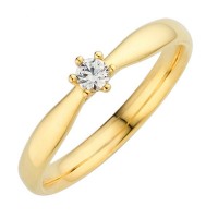  14K Yellow Gold Engagement  Ring with diamond 0,05 ct